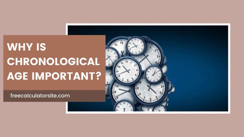 Why Is Chronological Age Important?